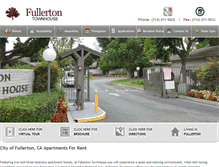 Tablet Screenshot of fullertontownhouse.com